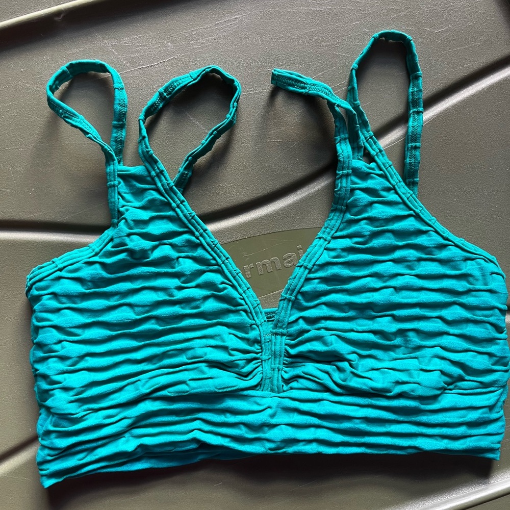 Green Textured Bralette